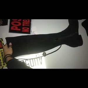 Black Knee High Boots